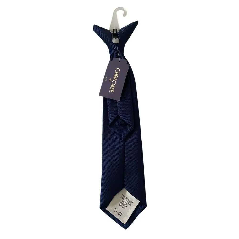 Nwt Cherokee Boys 2T to 5T Clip On Tie Toddler Formal Dress Up